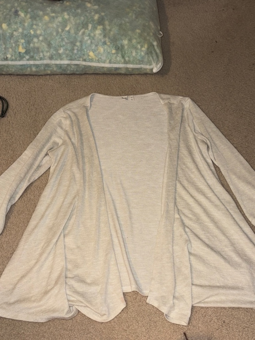 Mudd Cream Open-Front Women's Cardigan